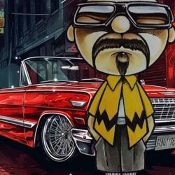 Charlie Sticker is for laptop or indoor flat surfaces