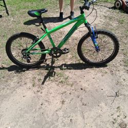 Boys Mongoose 20inch Neon Green Mountain Bike