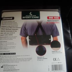 Back Support W Suspenders