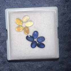 Cut Natural Gemstones. 