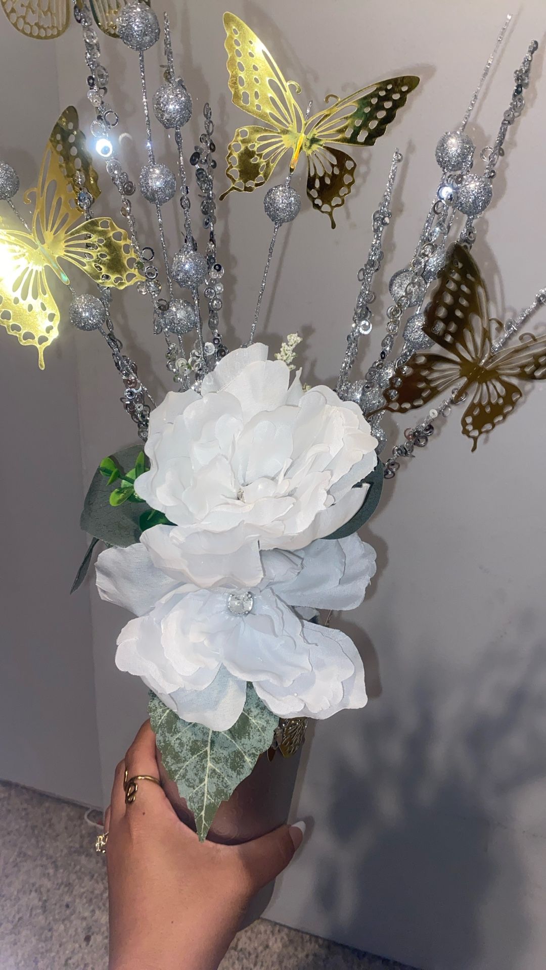 Mothers Day Artificial Flowers With Potpourri