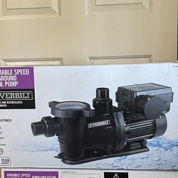 everbilt 1 hp variable speed pool pump NEW in BOX