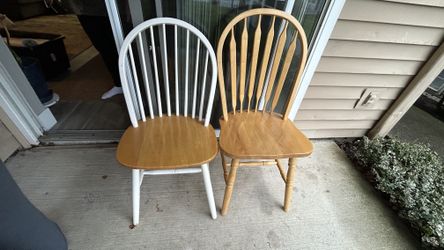 2 Wooden Chairs