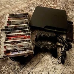 PS3 With 14 Games! LIKE NEW Condition! 