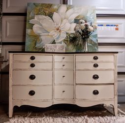 Vintage Federal Mahogany Farmhouse Dresser 