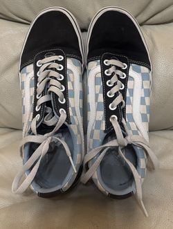 Blue Checked Vans
