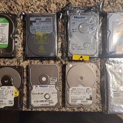 I Have 8 Hard Drives For Sale (Shoot Your Offers)
