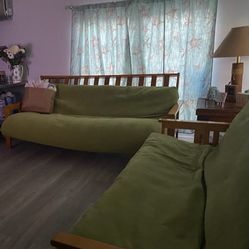 2 Futons and End table