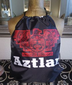 AZTLAN DRAWSTRING BACKPACK.