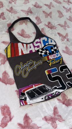 NASCAR Halter Top Cropped 🏎️💋💙