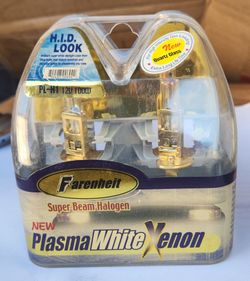 Farenheit PL-H1 Plasma White Xenon Halogen Fog Light  Bulbs