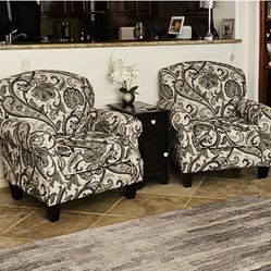Two Pristene Accent Chairs