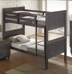 TWIN/TWIN BUNK BED mattress not included