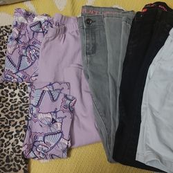 Girls size 7-8 pants bundle of 6 pair