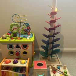 🧸 Wooden Montessori Toys Bundle for Toddlers – $90