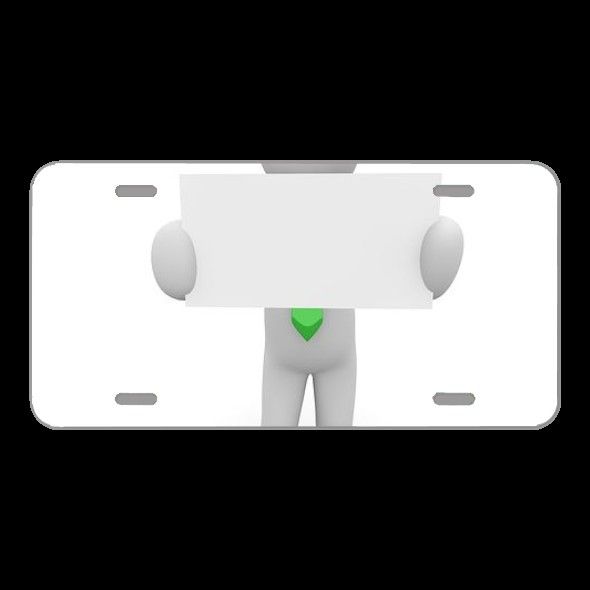 License Plate Novelty Car Front Business Card Contract Presentation