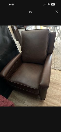 Brown recliner chair