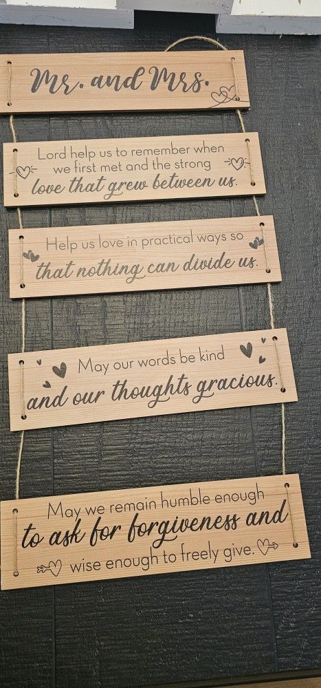 Marriage Prayer For Hanging Over Door Home Decor