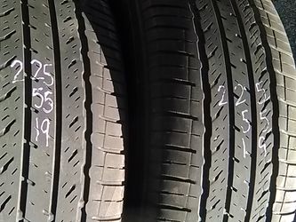 225 55 19 two very good tires $20 each