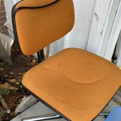 Orange Vintage Office Chair