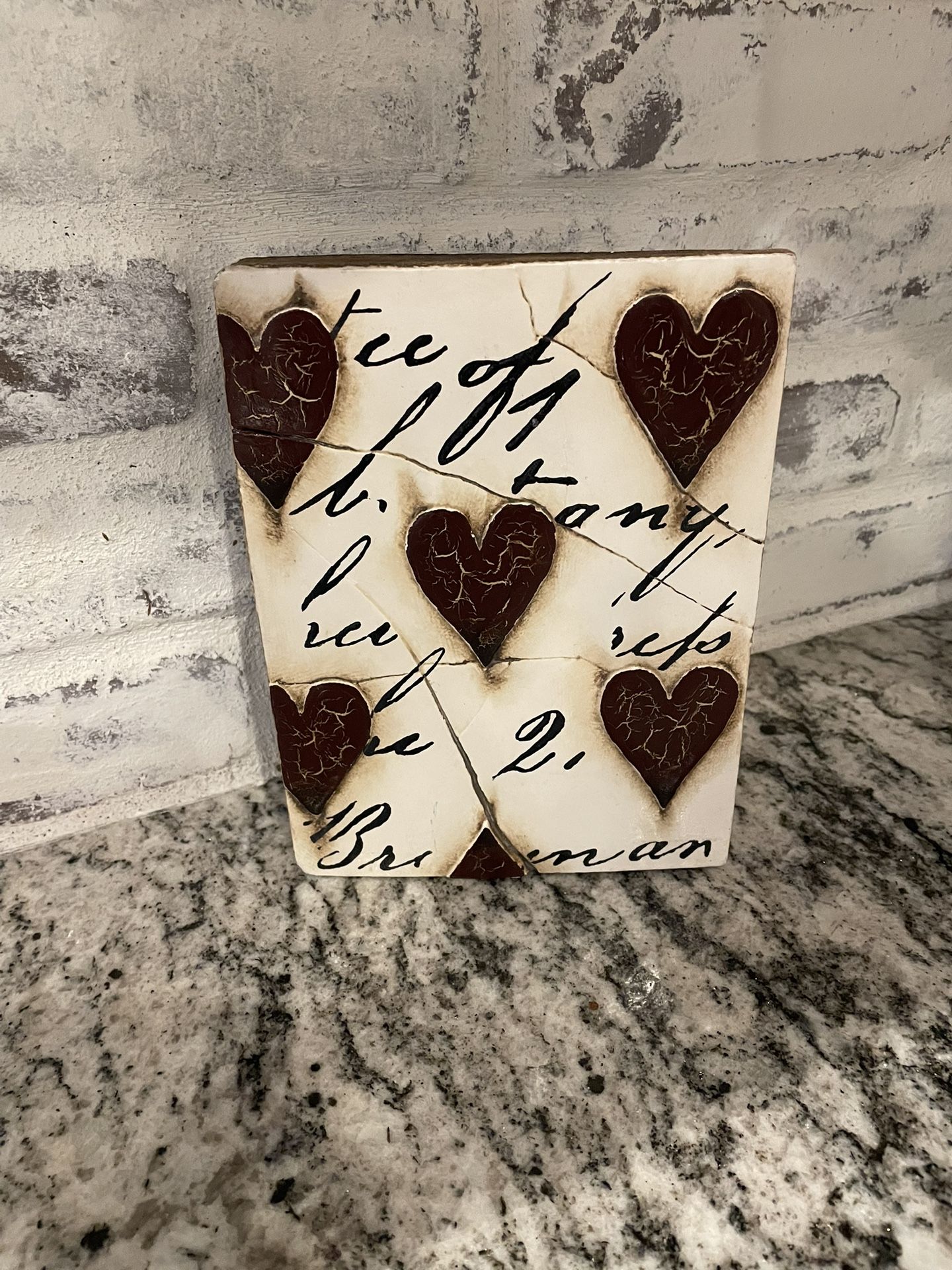 Sid Dickens, red hearts with script