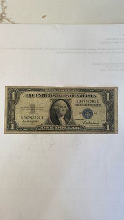 1935F US One Dollar Silver Certificate