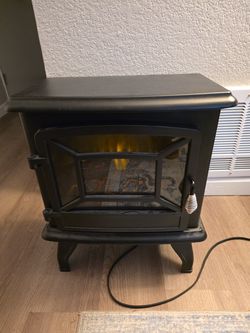 Electric mini fireplace heater