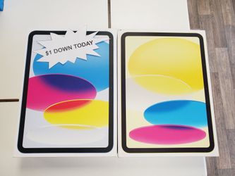 Apple IPad 10th Gen Tablet - Pay $1 DOWN AVAILABLE - NO CREDIT NEEDED