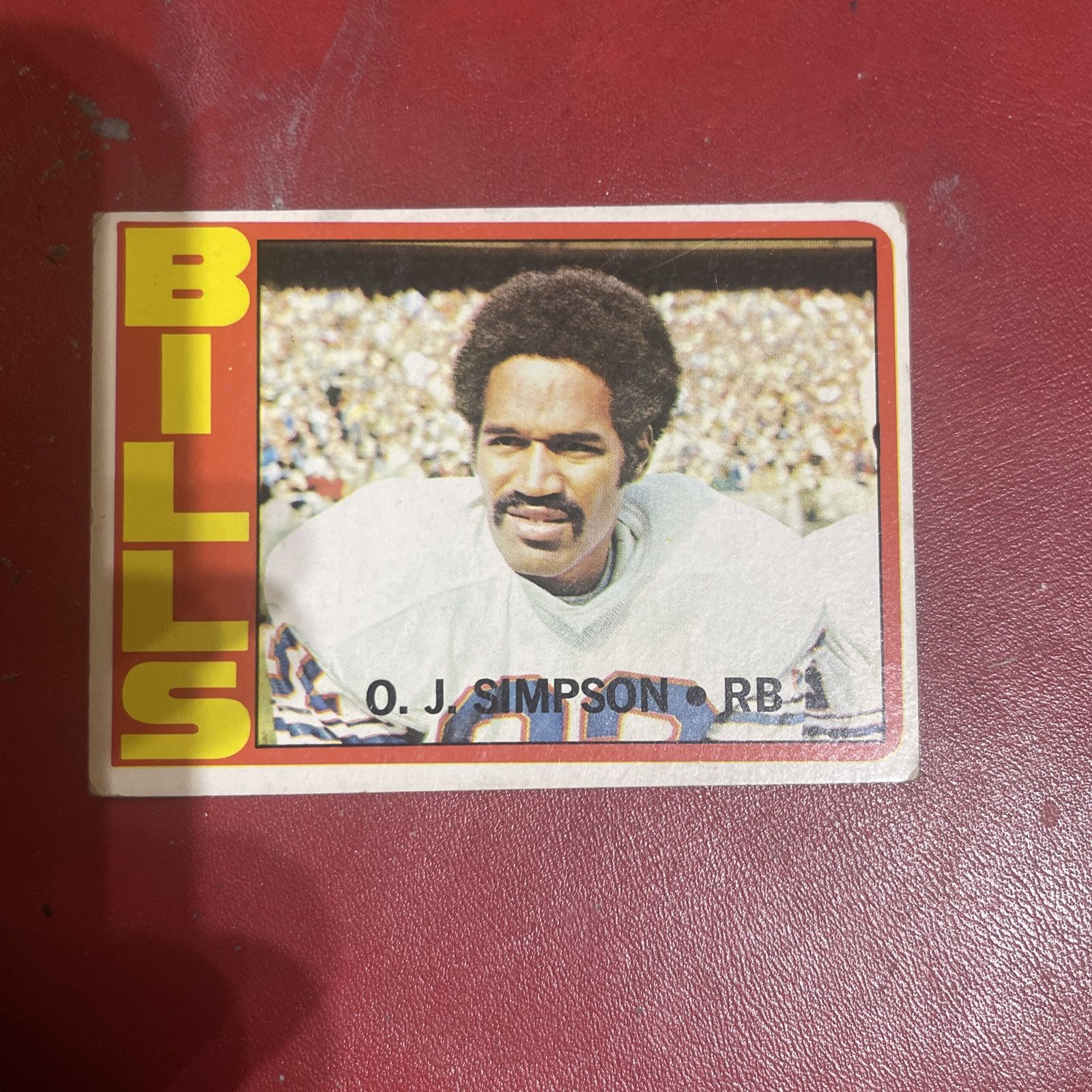 O.J. Simpson Buffalo Bills RB Football Card