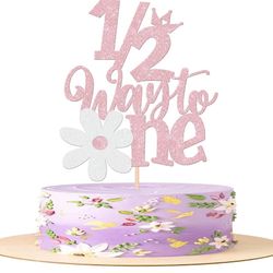 Half Way To One / Cake Topper 