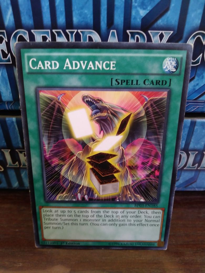 YUGIOH CARD ADVANCE HAS SOME PLAY WEAR!!!