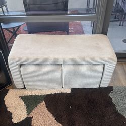 Ottoman Bench - Belgian Cuordoroy Velvet