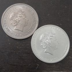 1/2oz 999 Silver Australia Coins (Lot of 2)