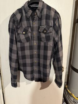 Motorcycle Riding Flannel Jacket with pads