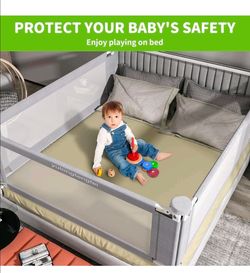 Bed Rail for Toddlers - Adjustable Baby Bed Rail Guard, Kids Size 80 inch