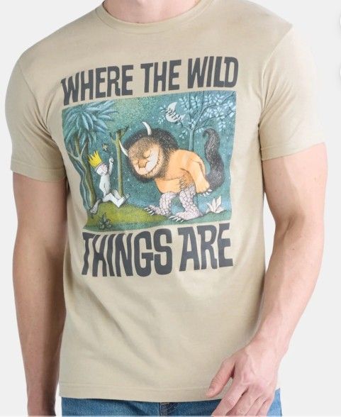 Sand beige men's t-shirt Where the Wild Things Are