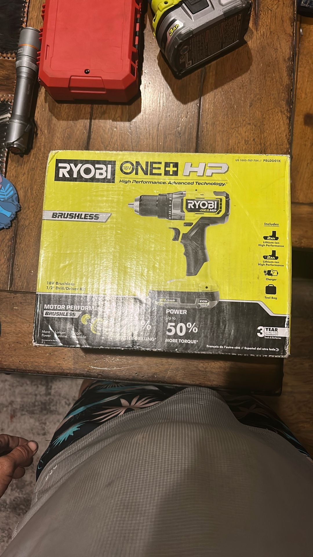 Ryobi 18v Drill 50% Comes With Everything Box Is Un Open