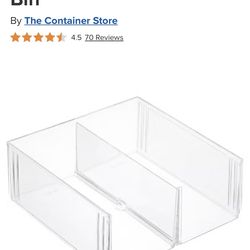 The Container Store Clearline Stackable Shoe Bin