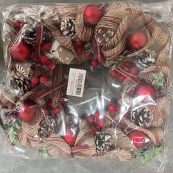 Christmass Flower Vine Circle Decoration