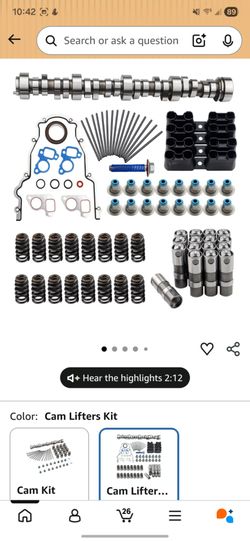 Stage 2 cam kit for Chevy ls