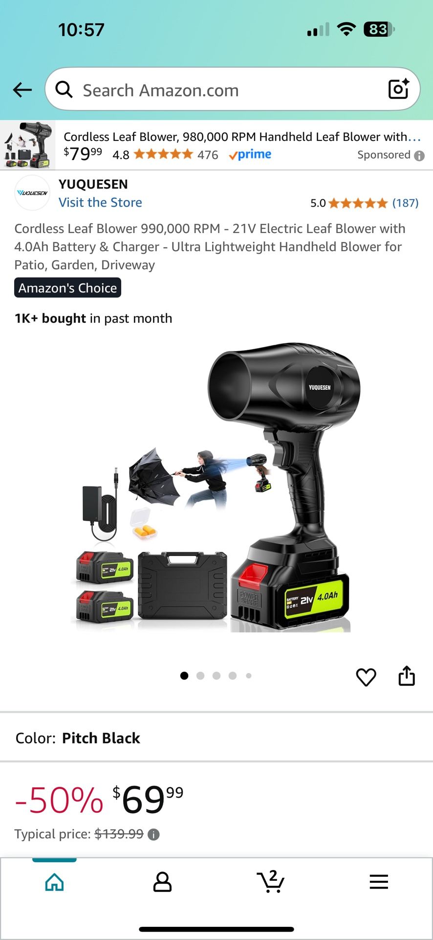 Cordless Leaf Blower