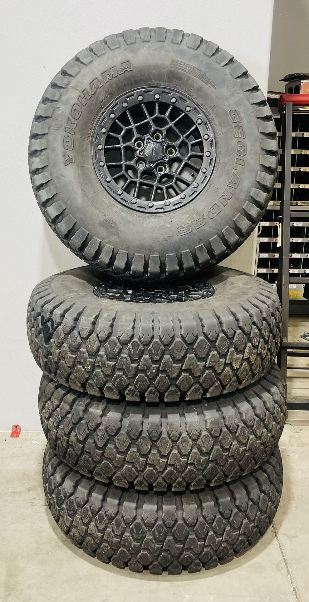 Polaris Pro R Stock Wheels & Tires 