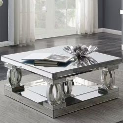 Brand New Elegant Crystal Coffee Table 