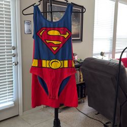 Women’s superwoman Costume W/cape Sz Small