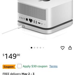 Mate Studio Stand-A 80Gbps SSD Expansion Dock for Mac Studio – Aluminum Alloy Stand with Dual PCIex2 M.2 Slots (16TB max), 80 Gbps USB-C & PD 3.0 Port