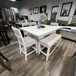 Counter Height Storage Space Set