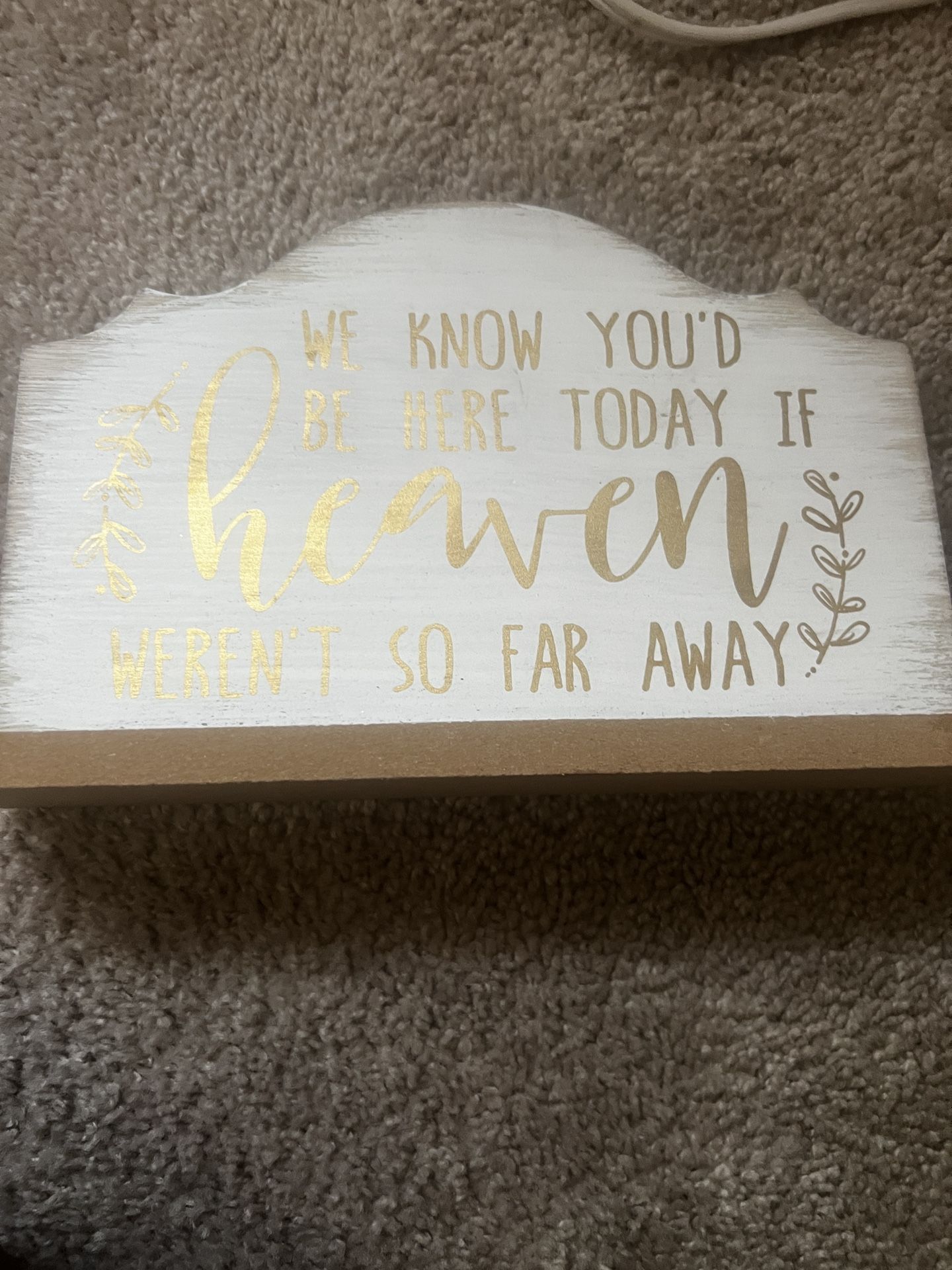 Memory Table Sign