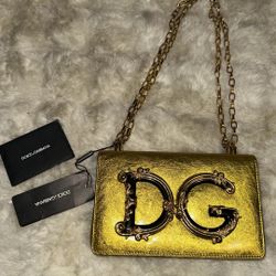 Dolce & Gabbana Gold Purse 