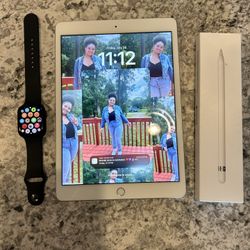 iPad 8th Generation, Apple Watch Series 7, Apple Pencil 1st Generation 