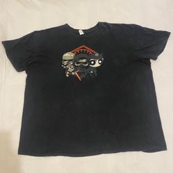 Anvil Ring Spun Captain Phasma Kylo Ren Star Wars Print Black T-Shirt Size 3XL